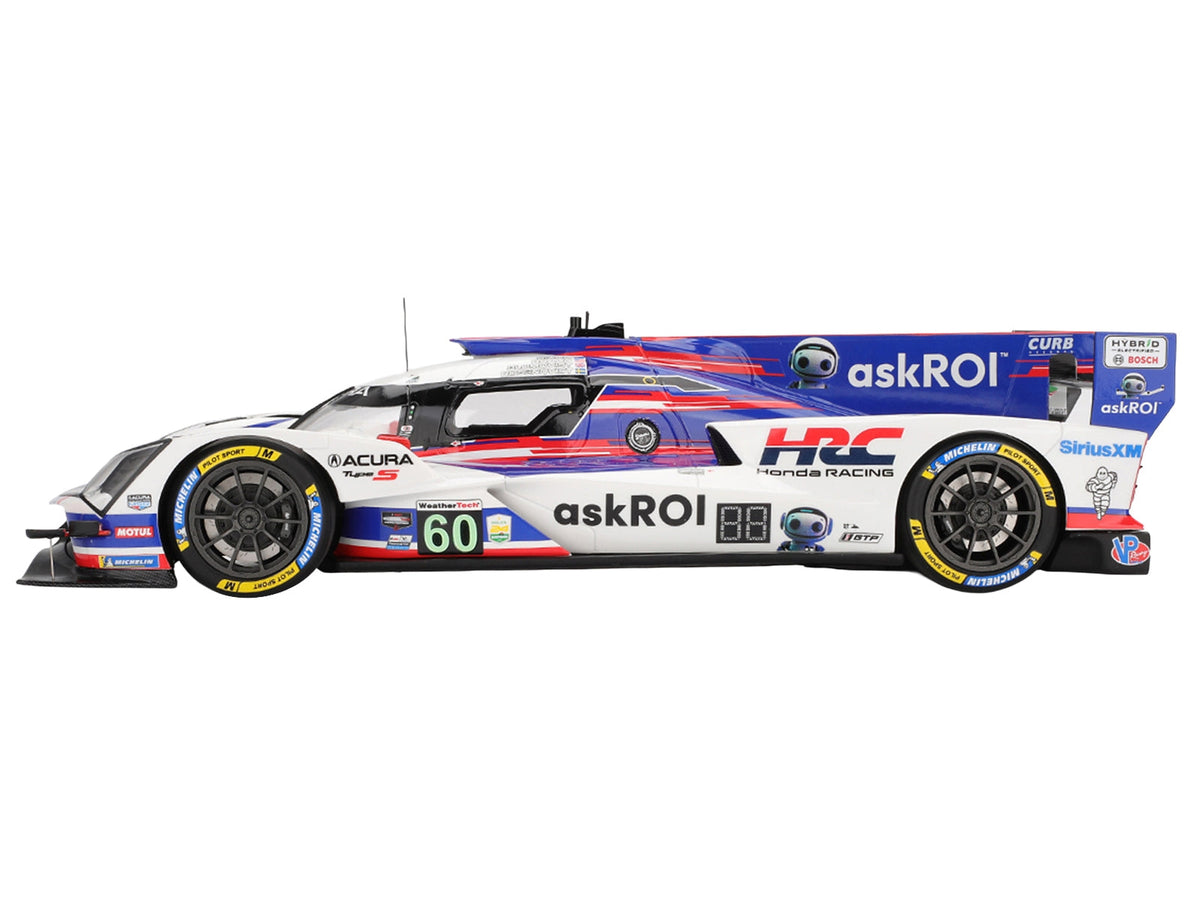 Miniature Acura ARX-06 GTP #60 model car by Miniature Motors, celebrating Acura Meyer Shank Racing at the 24 Hours of Daytona 2025.