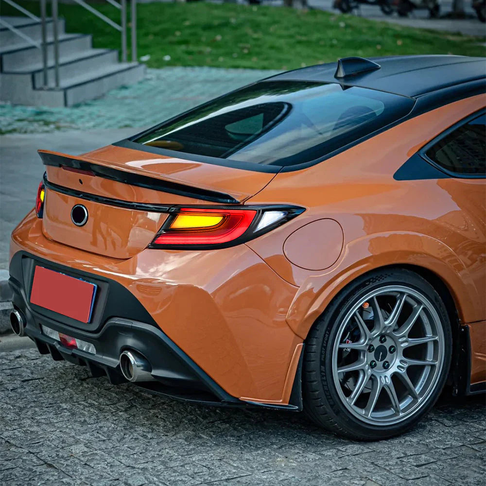 NTXGlow x Invoke Concepts LED tail lights for 2022–2026 Toyota GR86 and Subaru BRZ exterior view
