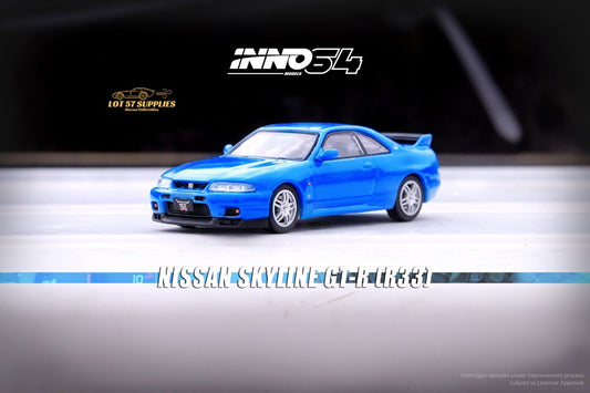 Inno64 Nissan Skyline GT-R R33 Blue 1:64 - Evergreen Kings