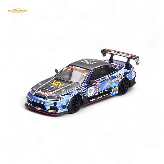 Mini-GT Nissan S15 Silvia D-MAX #70 Japan Exclusive 1:64 - Evergreen Kings