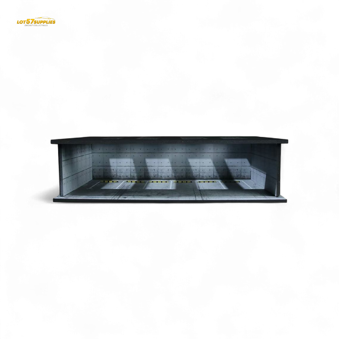 Detailed image of the MoreArt Underground Parking Garage Scene 02 diorama in 1:64 scale by Lot57Supplies Diecast Shop.