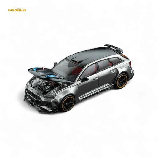 DCM Audi RS6 Wagon Silver/Gray 1:64 - Evergreen Kings