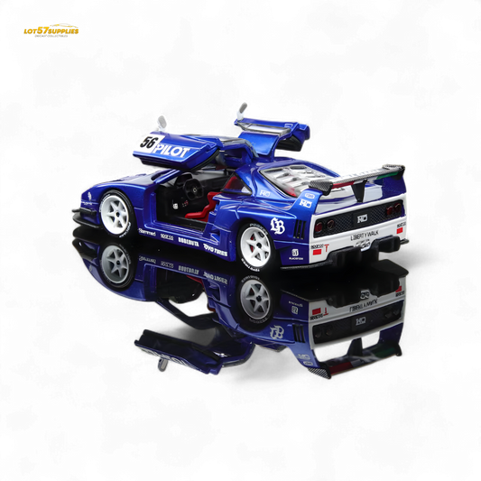 Demon King Auto Ferrari F40 LB-Works Wide-Body PILOT Livery 1:64 - Evergreen Kings