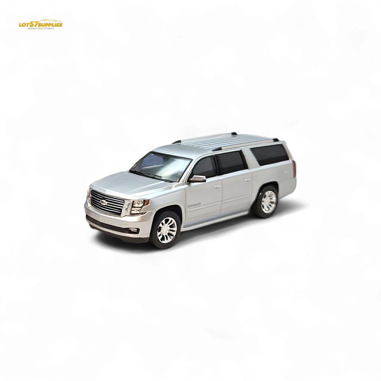 GOC Chevrolet Suburban 2015 Silver 1:64 - Evergreen Kings