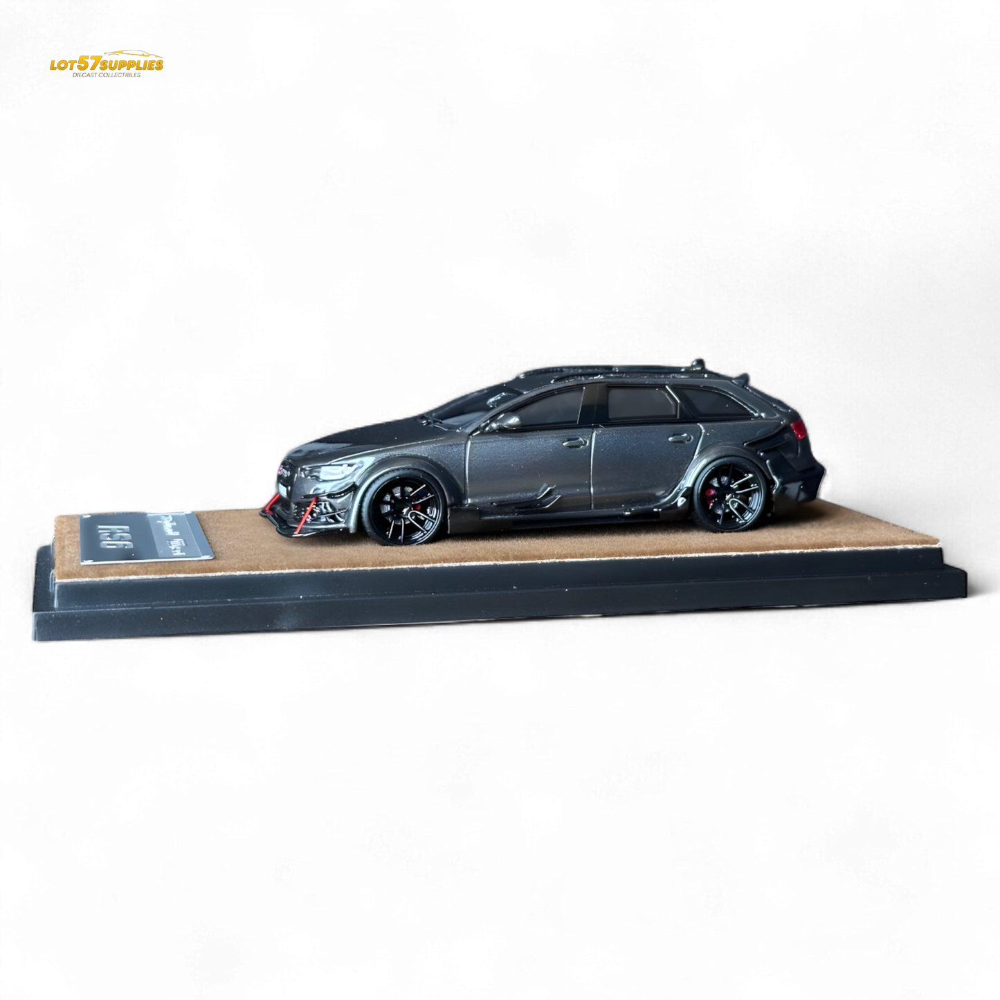 Qidian Model Audi RS6 Avant (C7) Gungrey 1:64 - Evergreen Kings