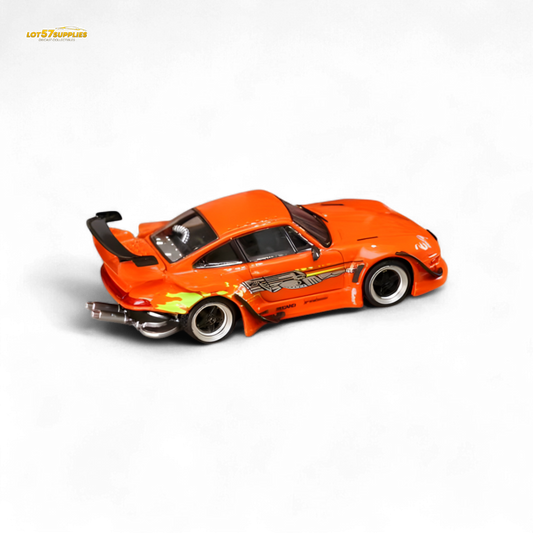 SW RWB Porsche 993 Orange 1:64 - Evergreen Kings