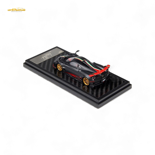 (Pre-Order) LCD Pagani Imola Matte Black Carbon 1:64 - Evergreen Kings