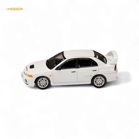 Hobby Japan Mitsubishi Lancer Evolution IV White 1:64 - Evergreen Kings