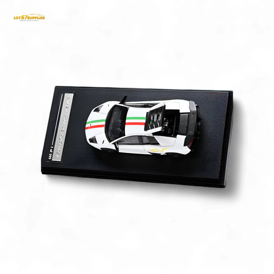 High Rev Model Lamborghini Murcielago LP670-4 SV White 1:64 - Evergreen Kings