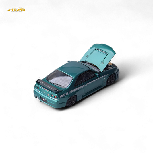Focal Horizon Nissan Skyline GT-R R33 Nismo 400R Champion Green 1:64 - Evergreen Kings