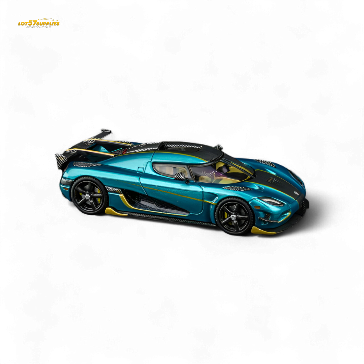 TPC Agera RS Peacock Blue 1:64 - Evergreen Kings