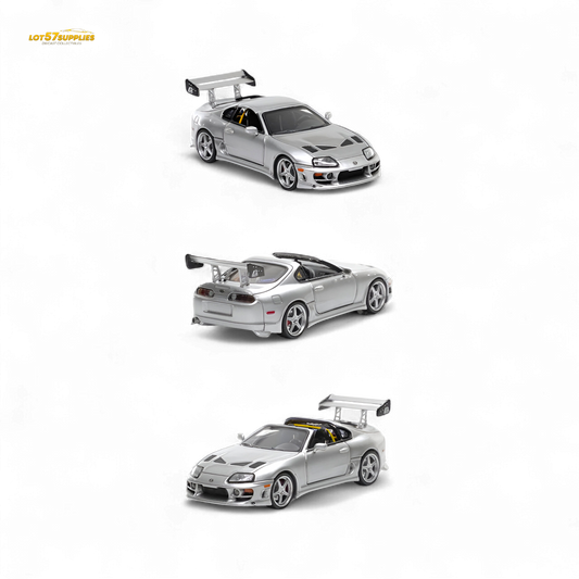 (Pre-Order) Fast Speed Supra Targa - Silver 1:64 - Evergreen Kings