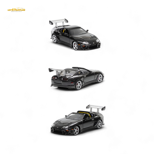 (Pre-Order) Fast Speed Supra Targa Black 1:64 - Evergreen Kings