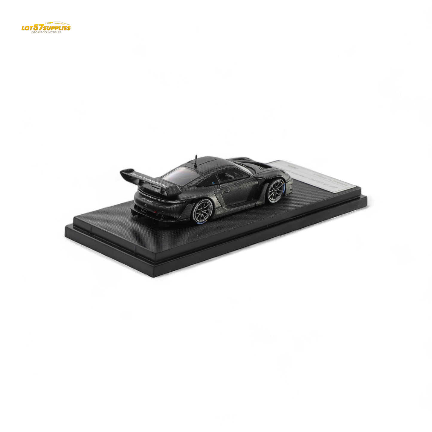 HKM Porsche 911 GT3 R Rennsport Full Carbon Black 1:64 - Evergreen Kings