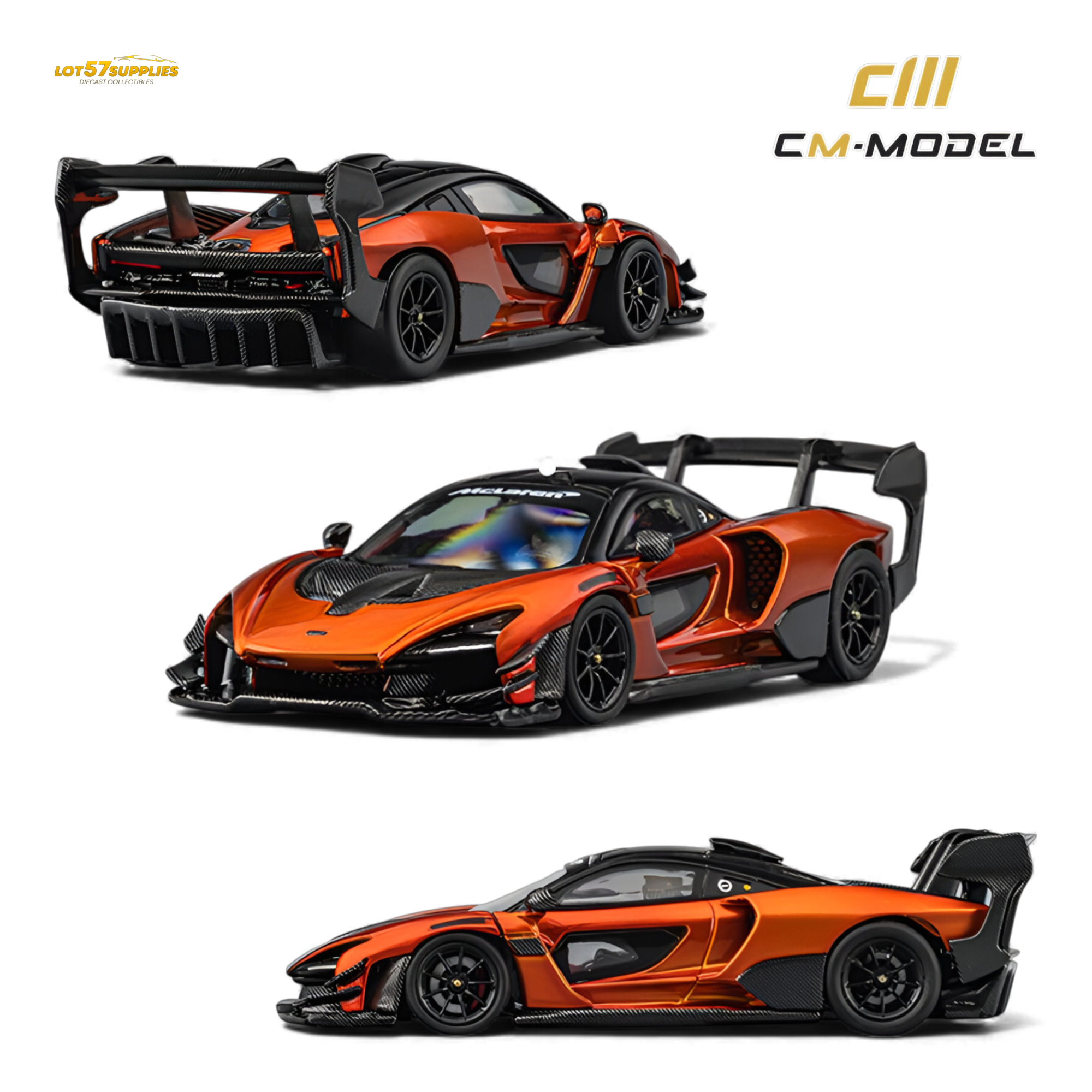 エルセラーン　ブリリアントヘナEX ①シャイニングオレンジ 4620円×3 予約商品】CMモデル マクラーレン セナ GTR ボルケーノオレンジ 1:64