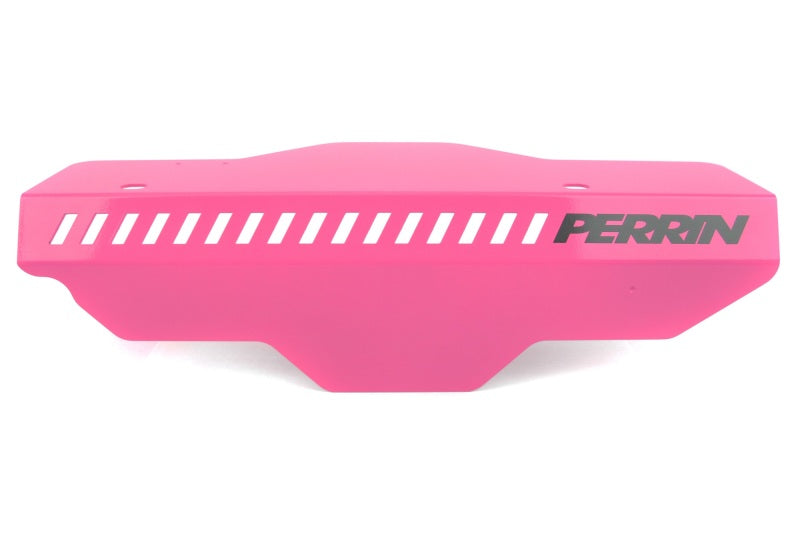 JDMuscle Perrin Hyper Pink Belt Cover for Subaru WRX and STI models, featuring vibrant pink design and durable construction.