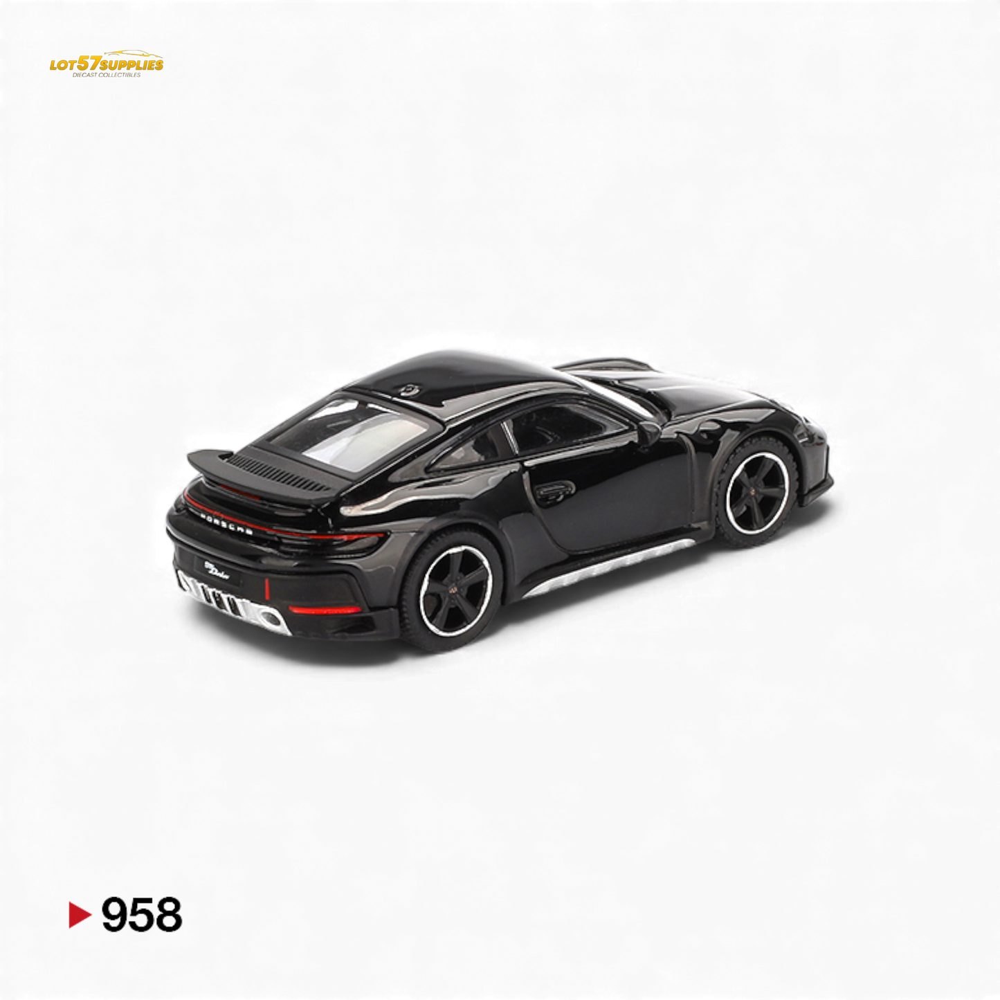 Mini GT Porsche 911 Dakar Black 1:64 - Evergreen Kings