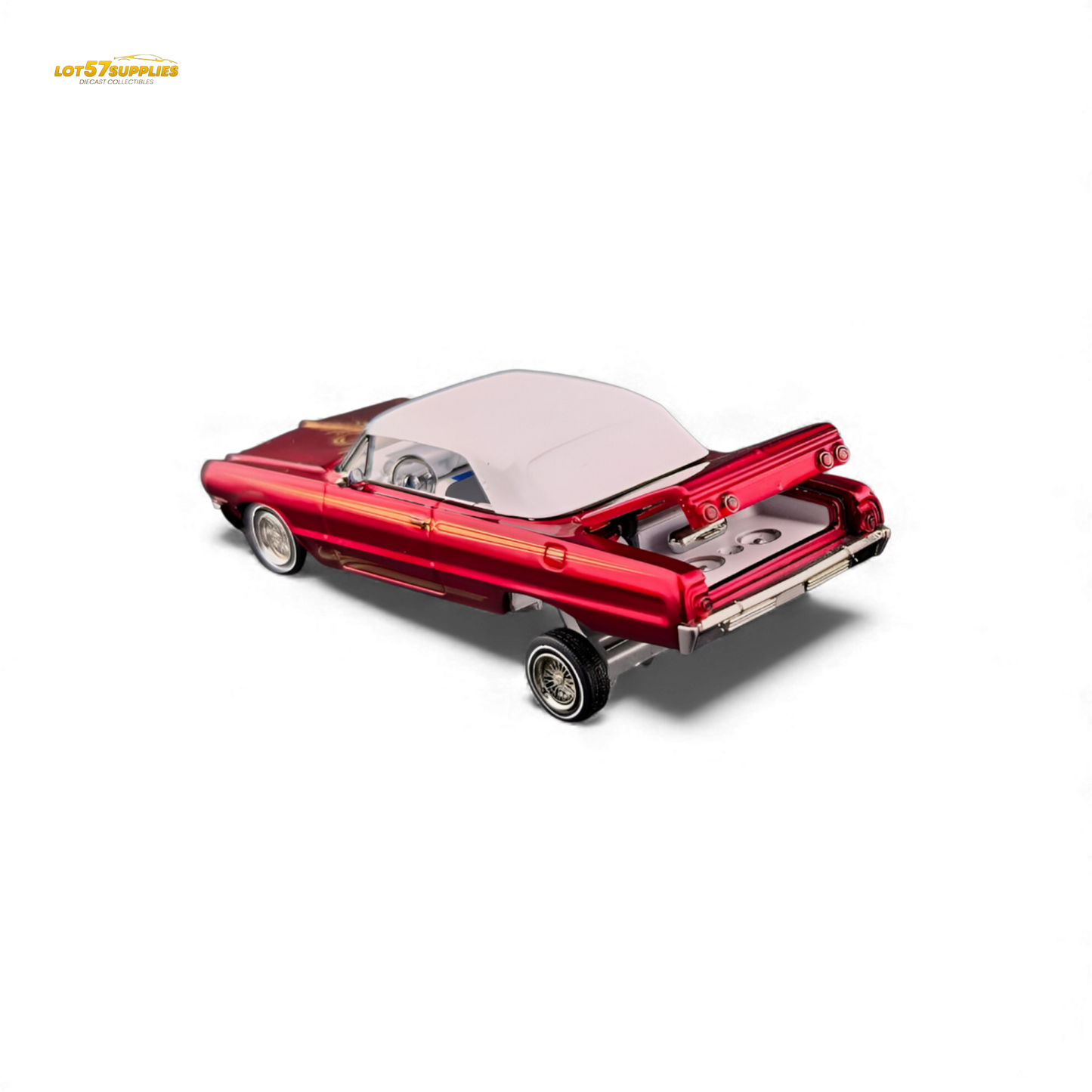 Fine Works64 Chevrolet Impala Transparent Red 1:64 - Evergreen Kings