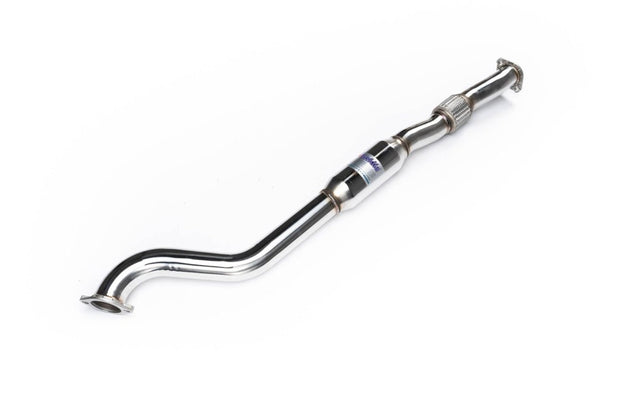 Invidia Gemini R400 titanium quad tip cat back exhaust system installed on 2015-2021 Subaru WRX and STI.