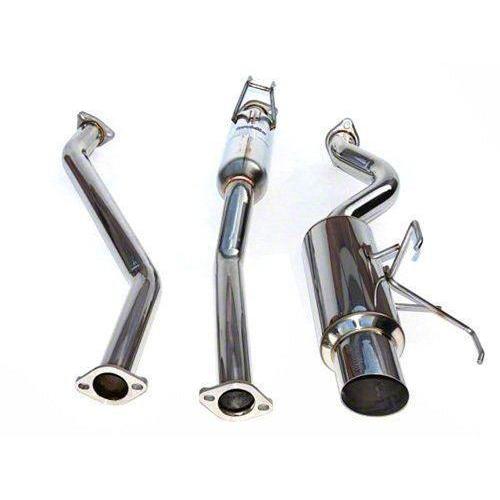 Invidia N1 cat back exhaust system for Honda Civic EK4 J-Spec 3-door, 1996-2000, stainless steel with polished tips.
