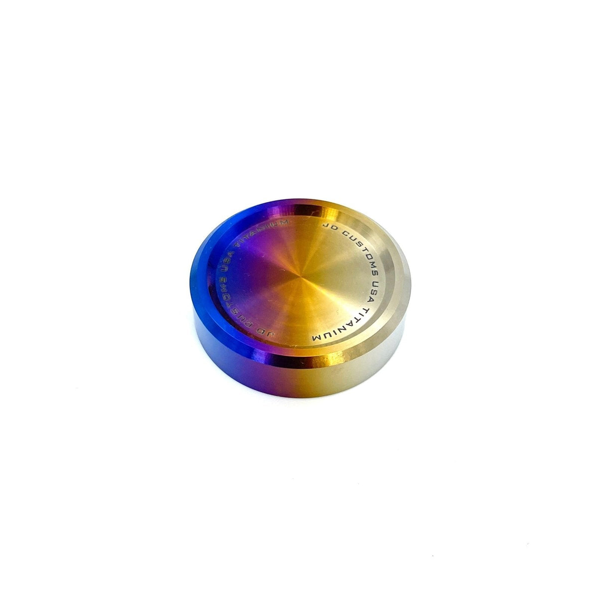 JDC Titanium clutch fluid reservoir cap cover for Subaru BRZ, FR-S, 86, and other models, featuring a sleek, durable titanium finish.