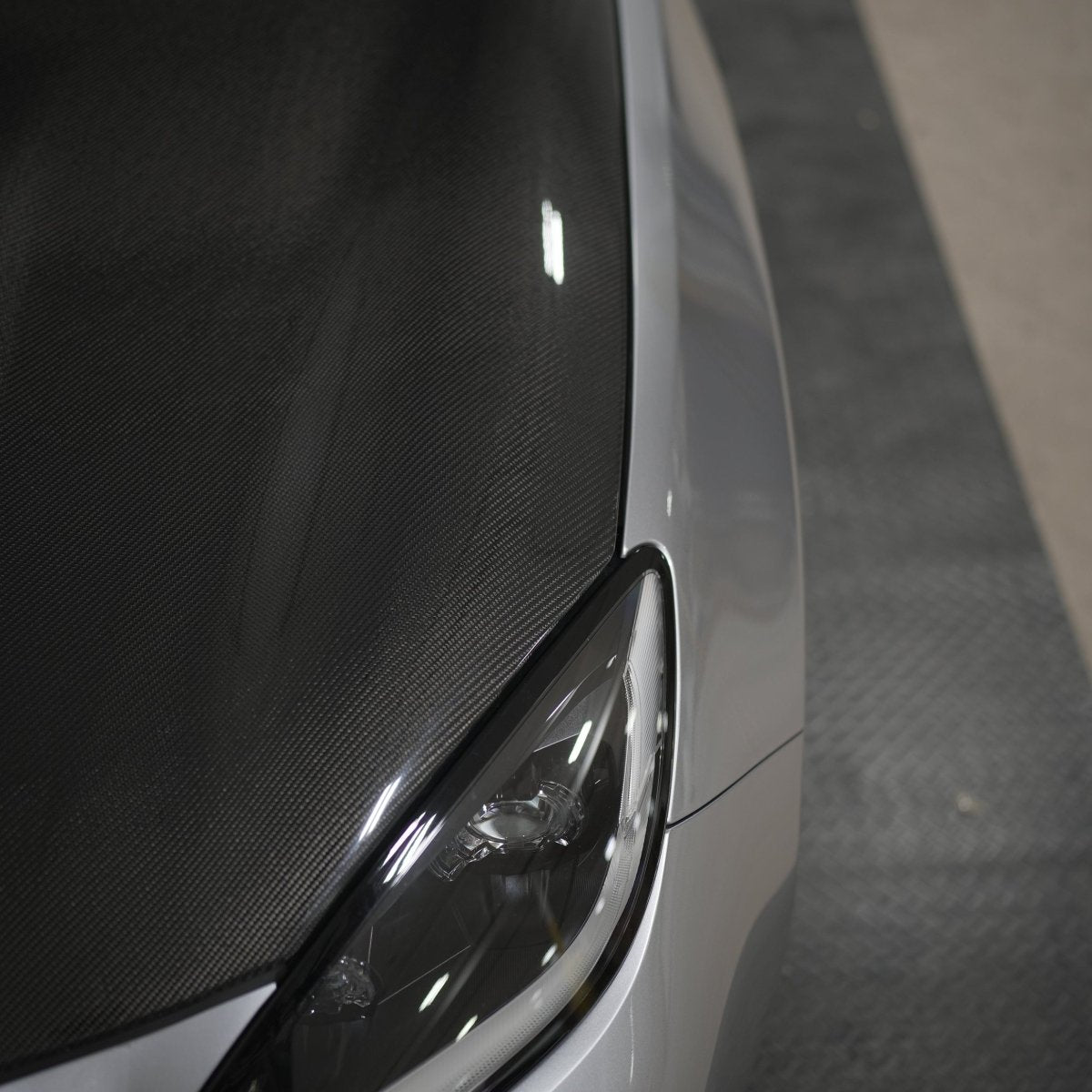 JDMuscle Tanso STI Style carbon fiber hood for 2022+ Subaru BRZ and Toyota GR86