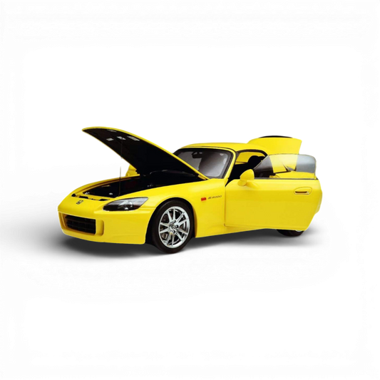 Motorhelix Honda S2000 AP2 Indy Yellow Pearl 1:18 Scale - Evergreen Kings