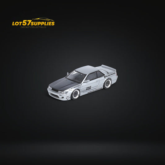 Inno64 Nissan Silvia S13 Pandem Rocket Bunny Silver 1:64 - Evergreen Kings