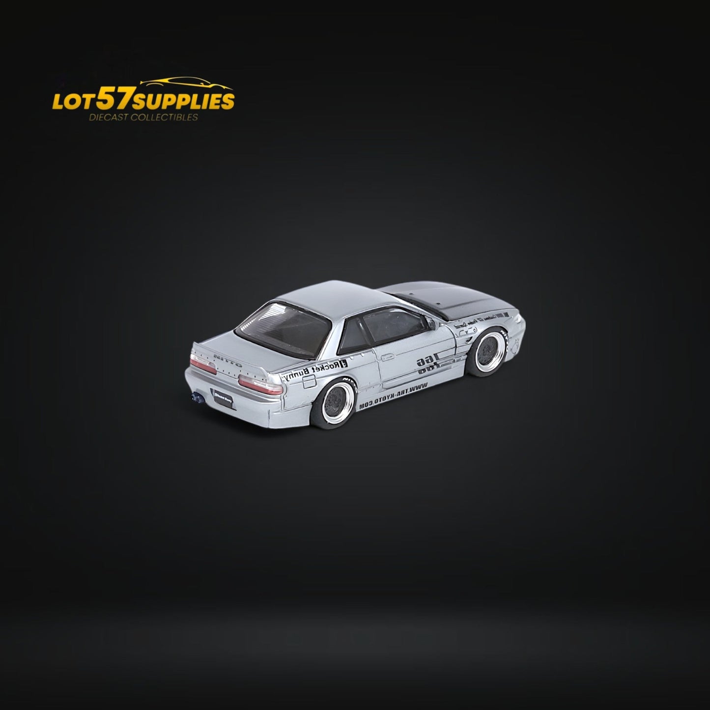 Inno64 Nissan Silvia S13 Pandem Rocket Bunny Silver 1:64 - Evergreen Kings