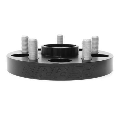 Black Perrin 20mm wheel spacers for Subaru WRX and STI, enhancing fitment and stability with durable steel construction.