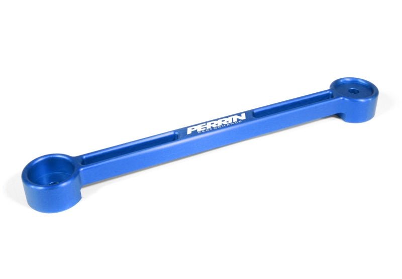 Blue PERRIN battery tie down for Subaru WRX, STI, and BRZ by JDMuscle