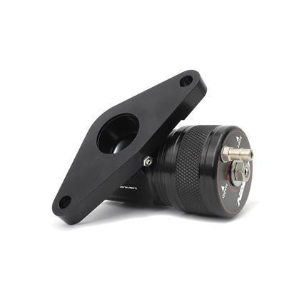 JDMuscle Perrin recirculating blow off valve kit for Subaru WRX 02-07 and STI 04-21, with black and silver finish.