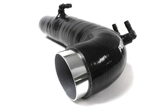 JDMuscle Perrin turbo inlet hose for 2008-2014 Subaru WRX, black turbo inlet pipe with reinforced silicone construction