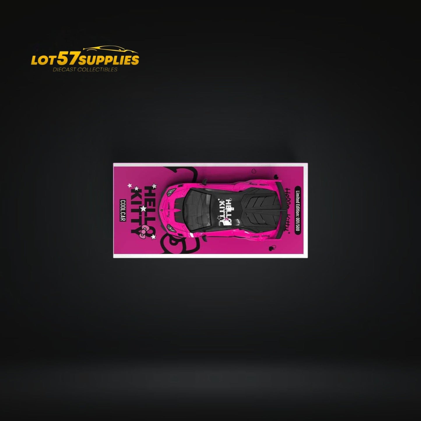 Dark pink Lamborghini GT EVO 1:64 diecast model car, detailed miniature vehicle from Lot57Supplies Diecast Shop.