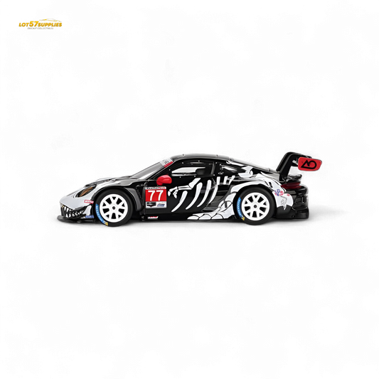 MiniGT Porsche 911 GT3 R Skeleton diecast car in 1:64 scale, detailed model with skeleton design, by Lot57Supplies Diecast Shop