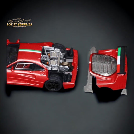 Stance Hunters Ferrari F40 LM Italian Stripe Red 1:64 - Evergreen Kings