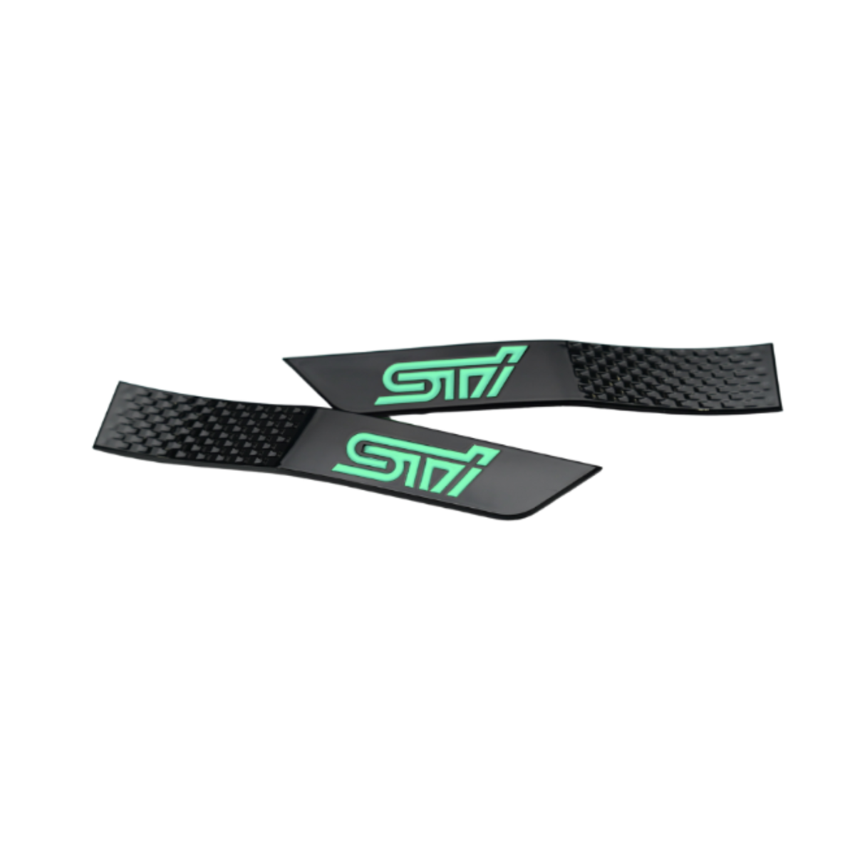 JDMuscle Racing Art Fender Emblems for 2015-2021 Subaru WRX and STI, car ornament decals on a vehicle fender.
