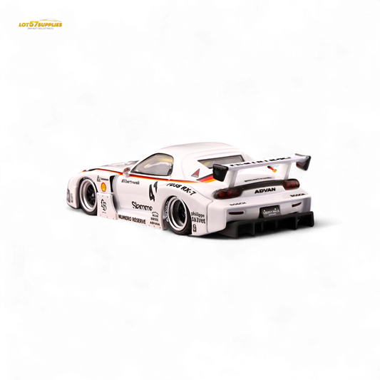 Inno64 Mazda RX-7 LBWK White 1:64 - Evergreen Kings