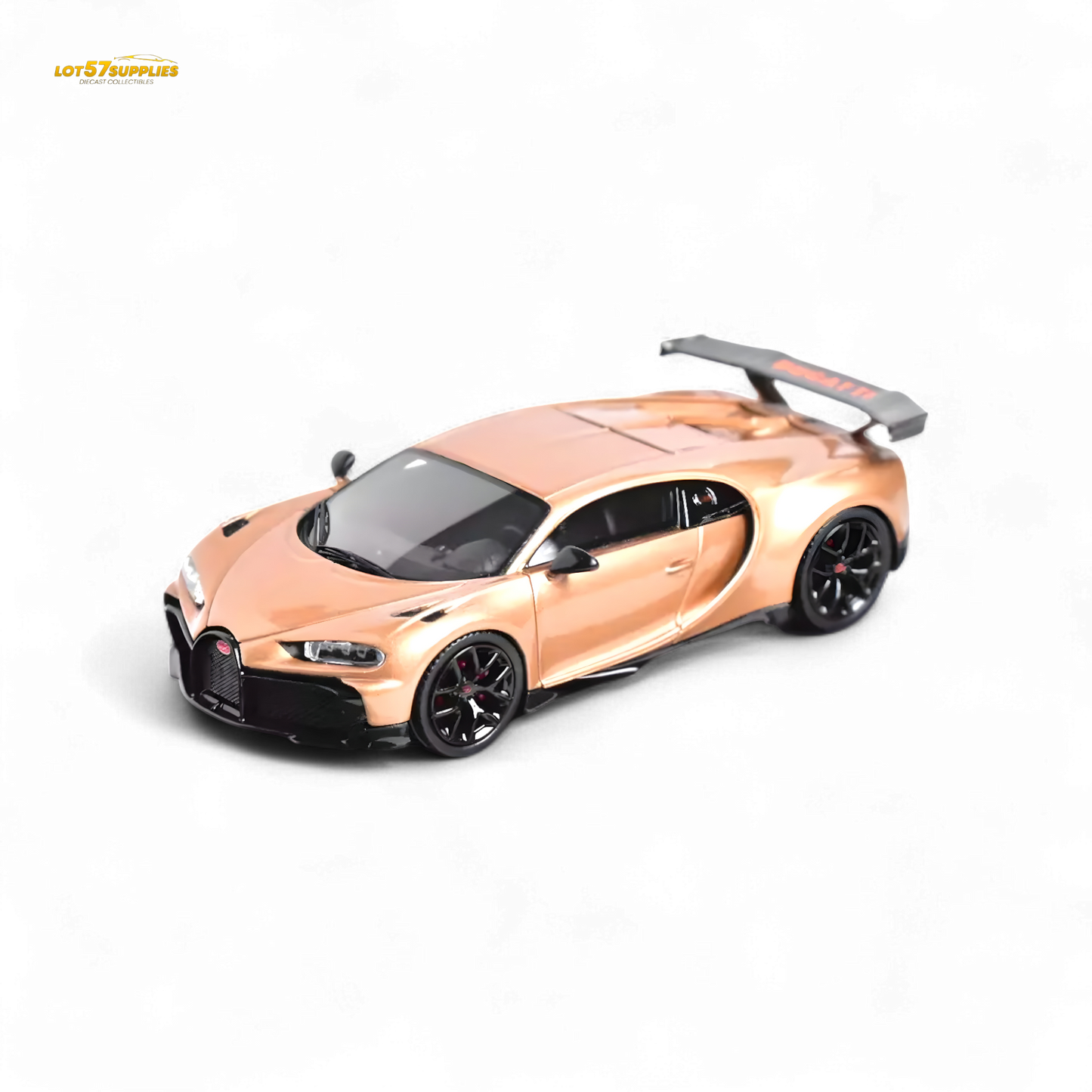 Diecast model of Bugatti Chiron Pur Sport by YM Model in 1:64 scale, featuring detailed design and vibrant colors.