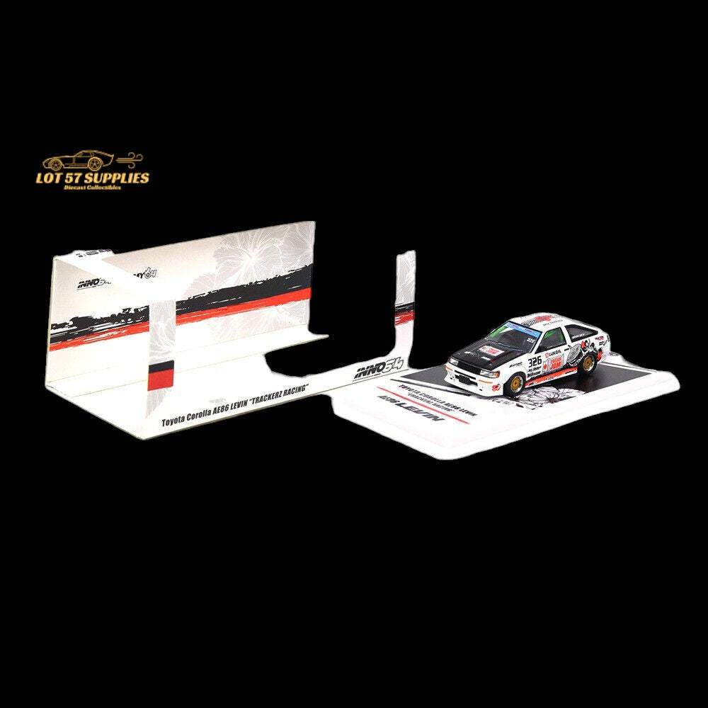 Diecast Mitsubishi Lancer Evo III and Toyota AE86 models in 1:64 scale by Lot57Supplies Diecast Shop, detailed miniature cars.