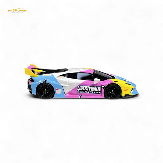 Flame Lamborghini Huracan LP610-4 LWBK WideBody Resin 1:64 - Evergreen Kings