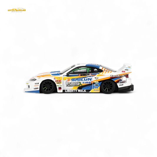 Mini-GT Nissan LB-Super Silhouette S15 Silvia 2023 Formula Drift Japan #895 1:64 - Evergreen Kings