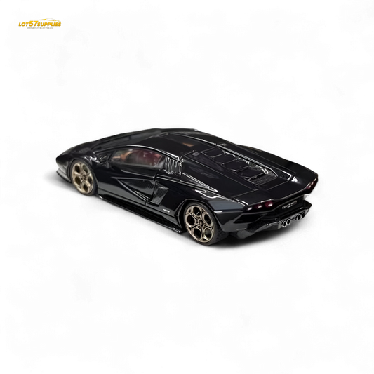 Lamborghini Fuelme Model Countach LPI 800-4 Nero Maia black diecast car, 1:64 scale, detailed replica with sleek design