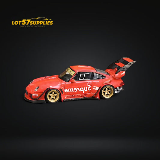 Street Weapon Porsche RWB 993 High Wing 1:64 - Evergreen Kings