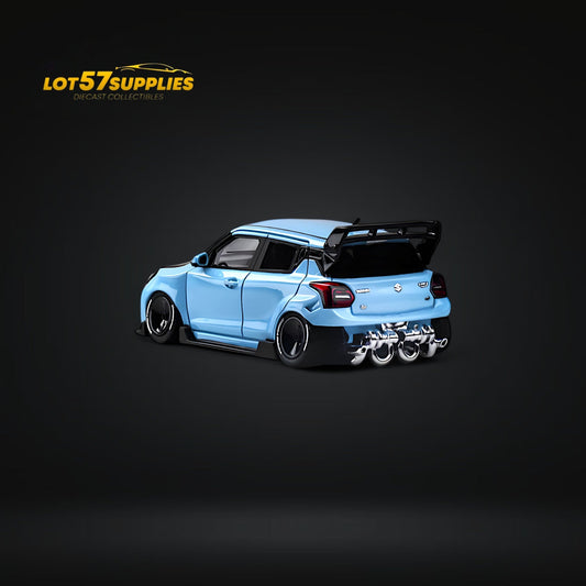 YTM Suzuki Swift 3rd Gen Zephyr Concept Sky Blue 1:64 - Evergreen Kings