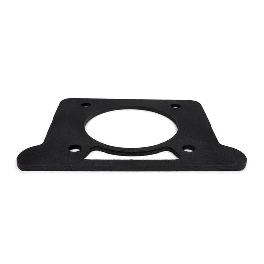 BLOX Racing thermal throttle body gasket for 2002-2005 Subaru WRX, showing the gasket material and shape for engine sealing.