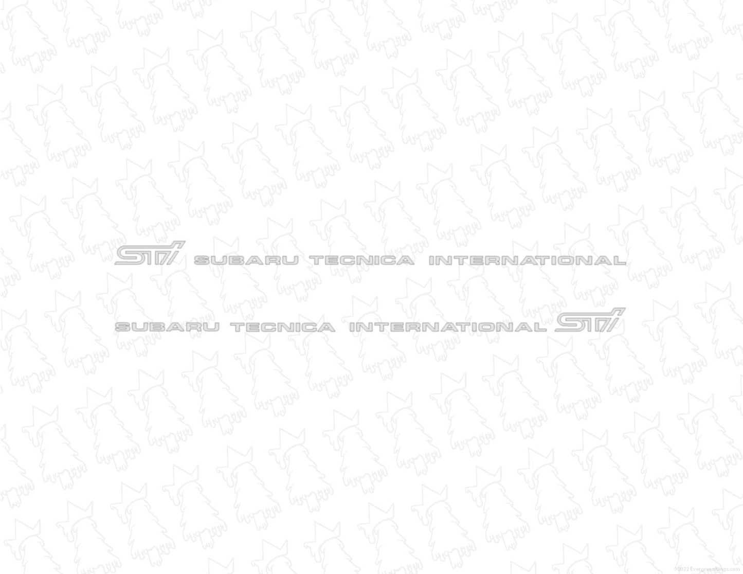 WRX STI Door Decals - Long Version - Evergreen Kings
