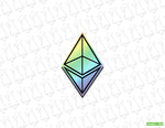 Ethereum ETH Holographic Sticker - Limited Edition - Evergreen Kings - Electronics Stickers & Decals