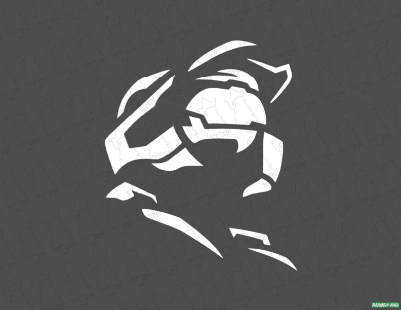 halo spartan helmet icon Master Chief Spartan 117 Decal