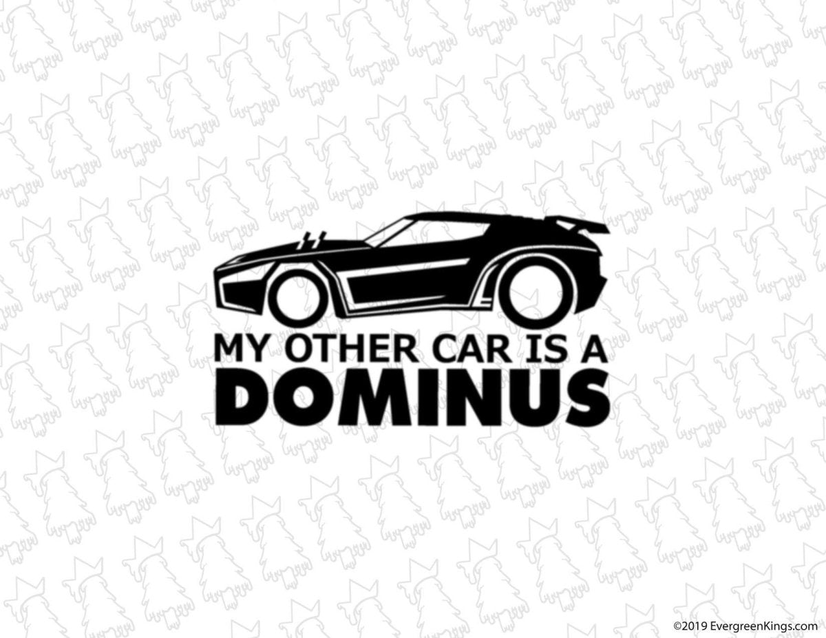 My Other Car Decal by Evergreen Kings featuring designs for Octane, Dominus, Backfire, Takumi, and Breakout cars.